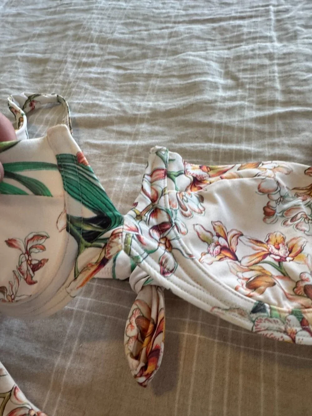 Monday Swimwear Peach Floral Bryon Bottom and Clovelly Top